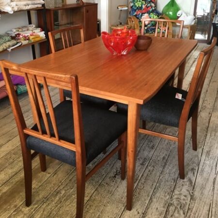 Mid Century Dining Table & Chairs by Gordon Russell