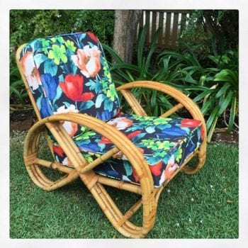 Vintage Cane Pretzel Chair