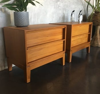 Hans Hayson Mid century Bedside Table Drawers