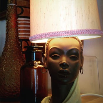 Vintage Barsony Style Lady Table Lamp