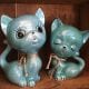 Kitsch Lustre Ceramic Cats