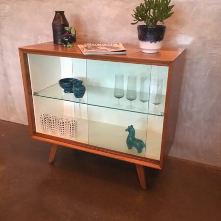 Mid Century Retro Display Cabinet right side view
