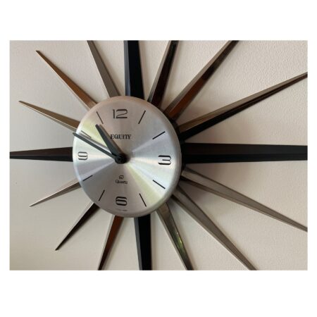 Mid Century Starburst Clock