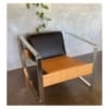 Modernist Chrome & Rattan Chair | 20th Century Vintage