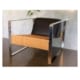 Modernist Chrome & Rattan Chair | 20th Century Vintage