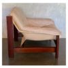 70s Vintage Leather & Timber Armchair | 20th Century Vintage