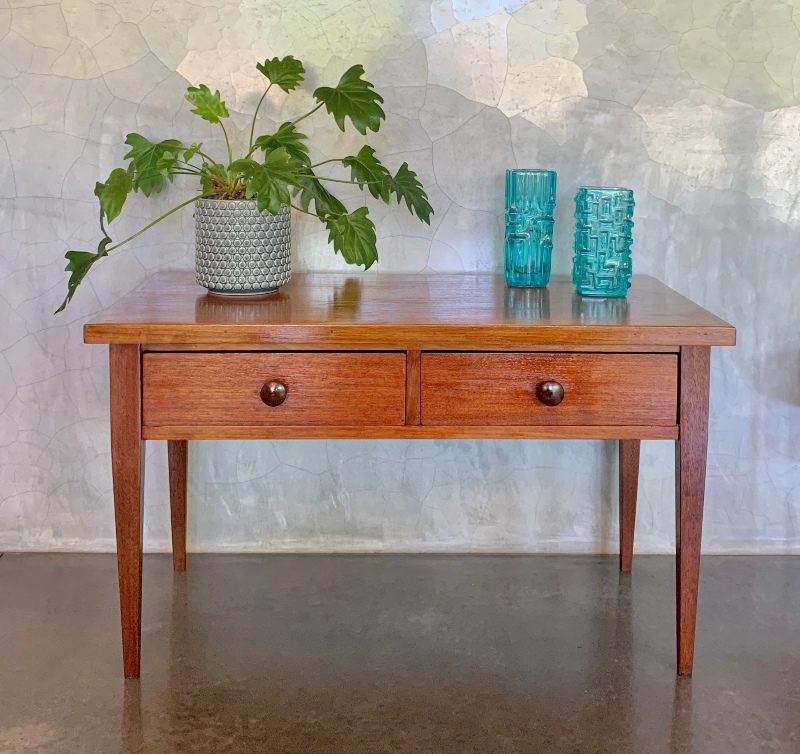 Mid Century Hans Borg Table with Drawers
