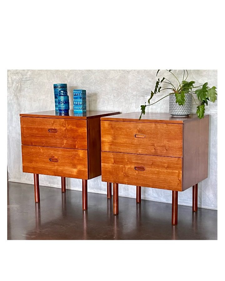 Mid Century Bedside Drawers