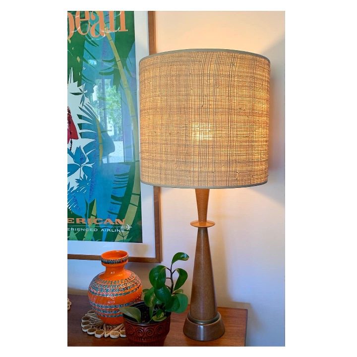 Mid Century Timber Table Lamp