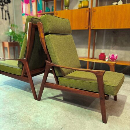 Mid Century Danish Deluxe Inga Armchairs