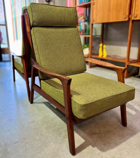 Mid Century Danish Deluxe Inga Armchairs